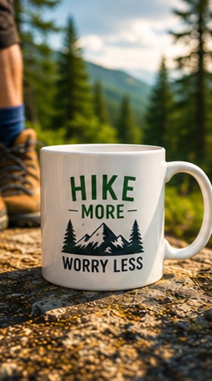Custom outdoor sports club mug — full-colour sublimation